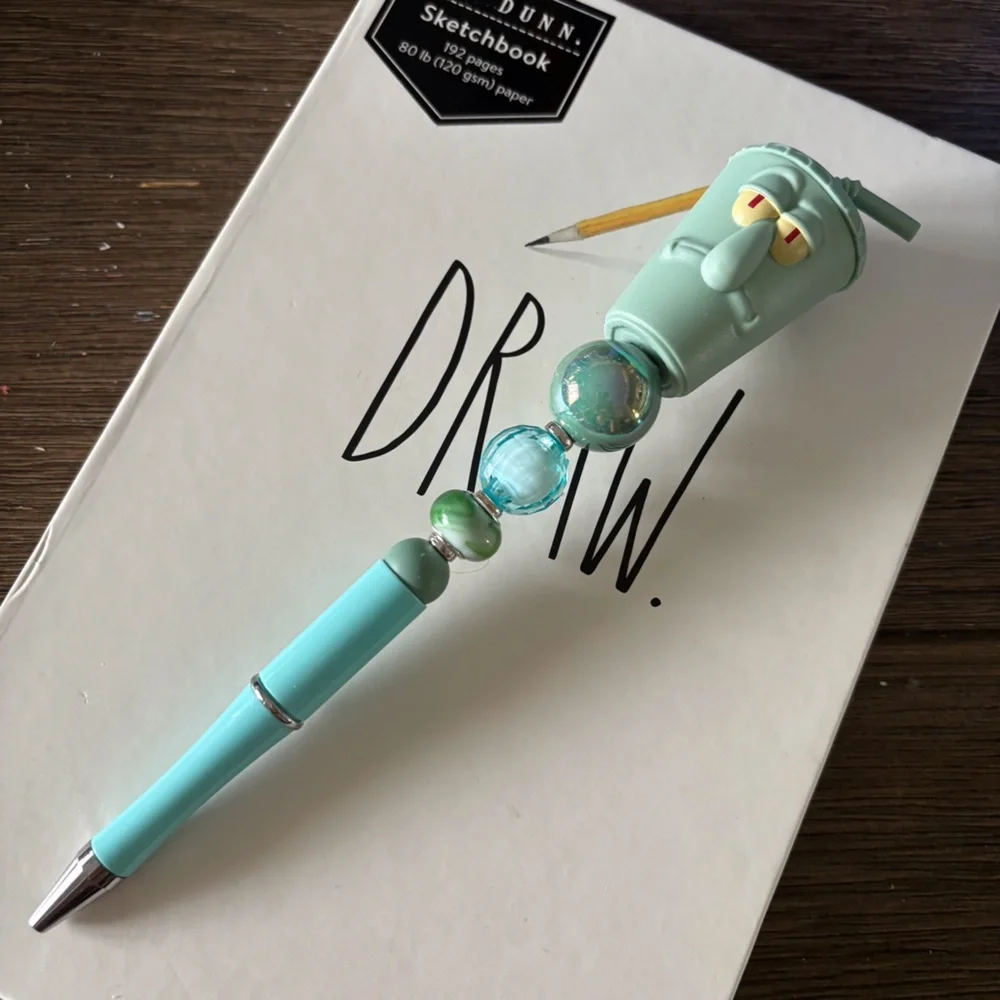 SpongeBob SquarePants: Squidward as Drink handmade beaded pen